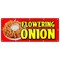 Signmission FLOWERING ONION BANNER SIGN deep fried batter sauce flower rings B-120 Flowering Onion - alternate 1